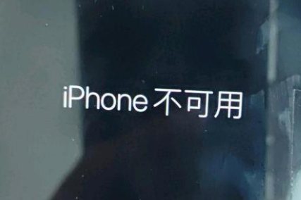 无锡苹果服务网点分享锁屏界面显示“iPhone 不可用”如何解决 