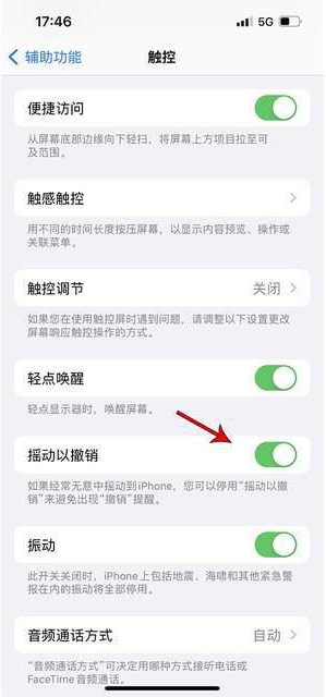 无锡苹果手机维修分享iPhone手机如何设置摇一摇删除文字 